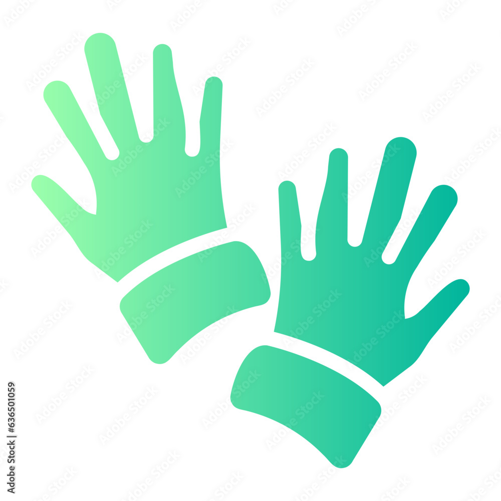 Obraz premium glove Gradient icon