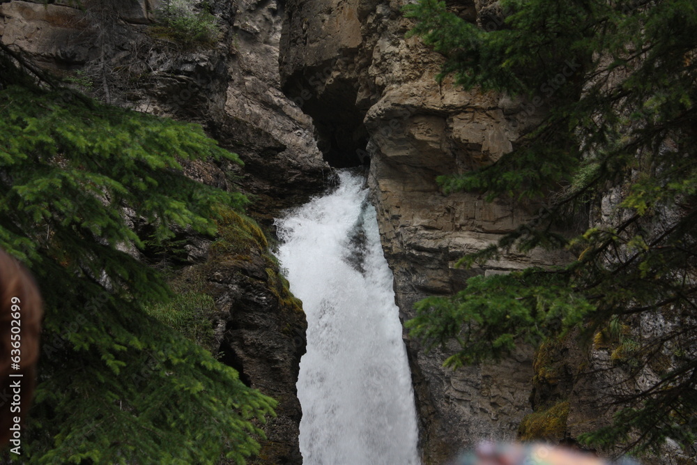 waterfall in the mountains waterfall in the mountains