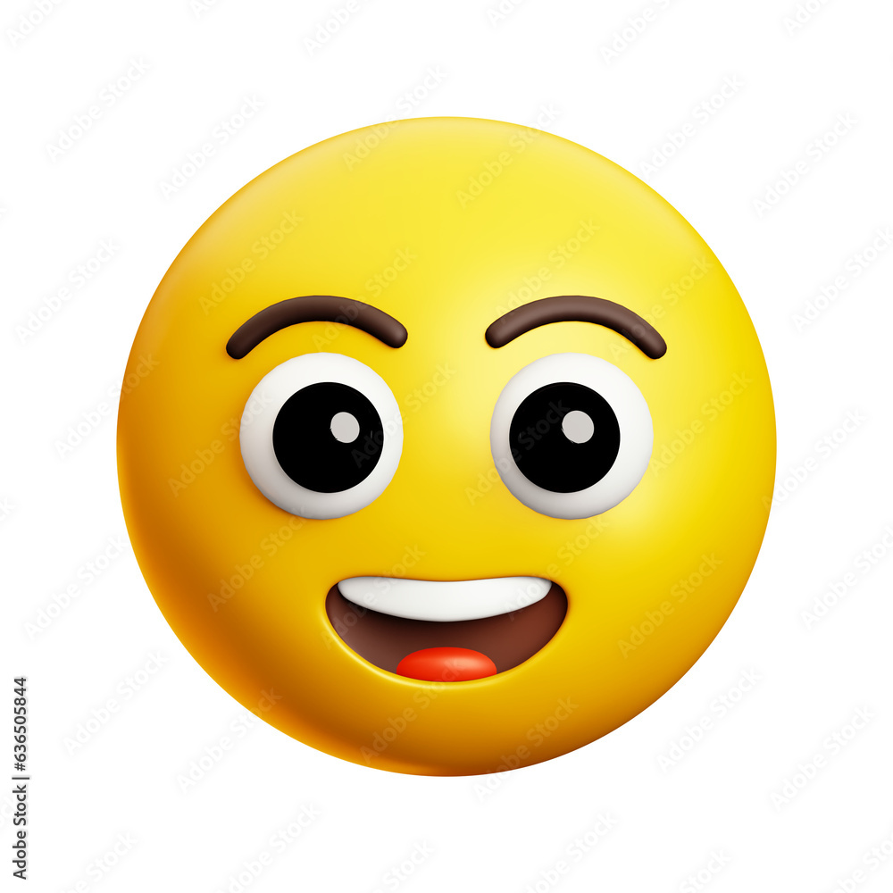 Smile, Happy emoji, 3d style emoticon