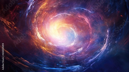 Mystical vortex, swirling energy, portal to another world.