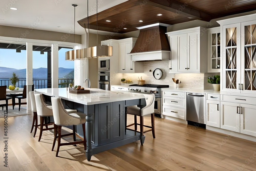 Gorgeous kitchen with open concept floorplan. Gorgeous kitchen with open concept floorplan.