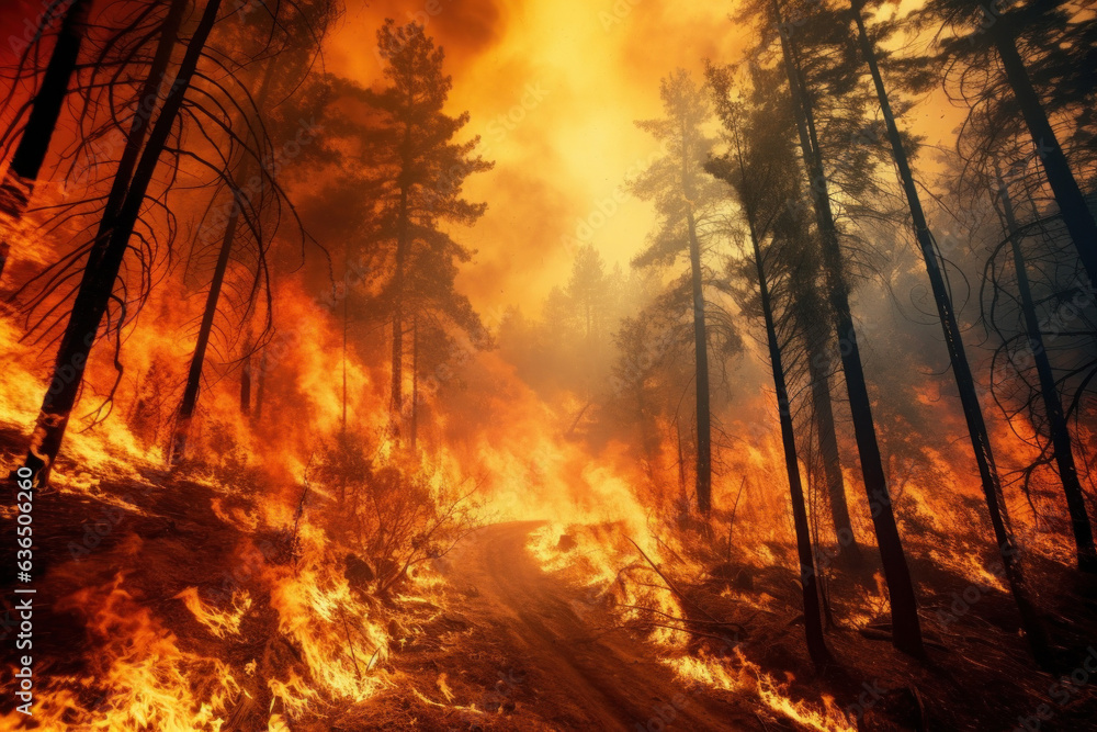 Forest fires all over the world (AI Generated) Forest fires all over the world (AI Generated)