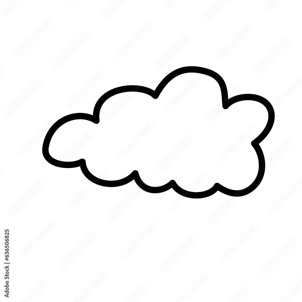 Cloud line icon