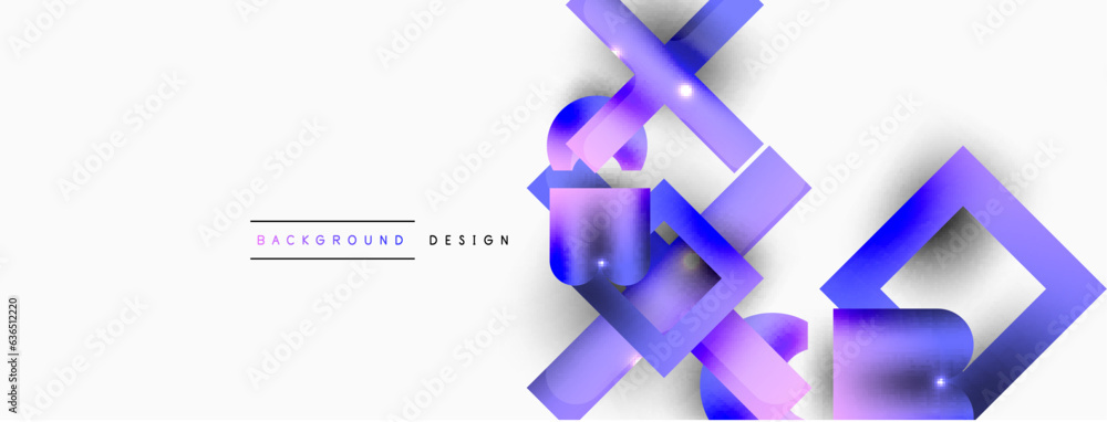 Dynamic composition, shiny geometric shapes abstract background. Trendy techno business template for wallpaper, banner, background or landing Dynamic composition, shiny geometric shapes abstract background. Trendy techno business template for wallpaper, banner, background or landing