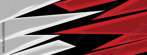 Abstract background for sports racing red grey design. Sport car decal.