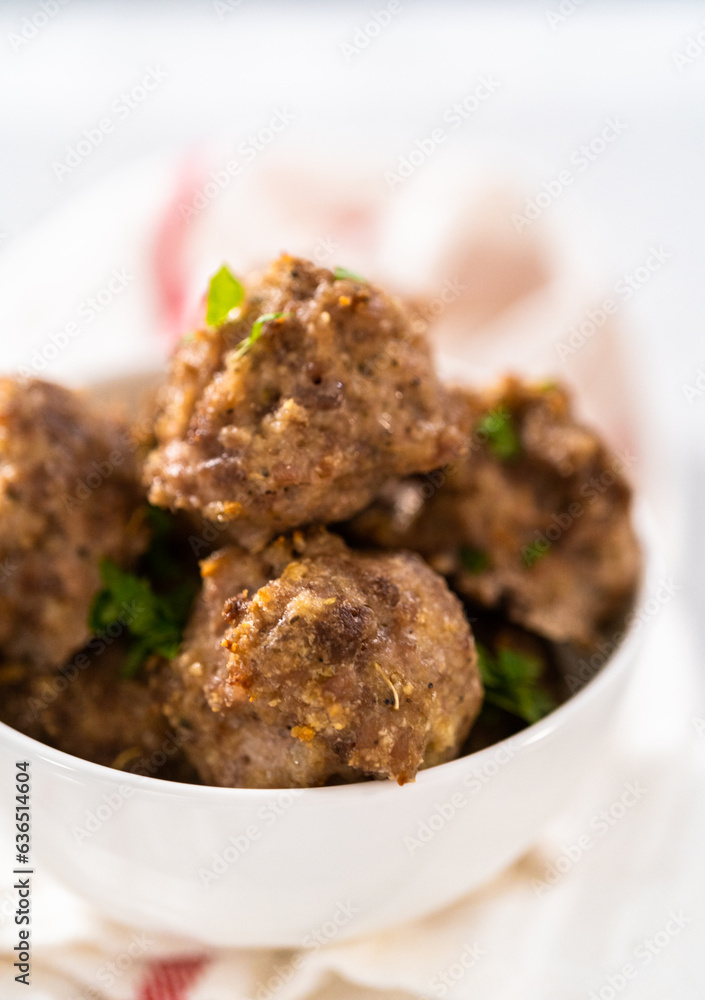 Oven Baked Meatballs Oven Baked Meatballs