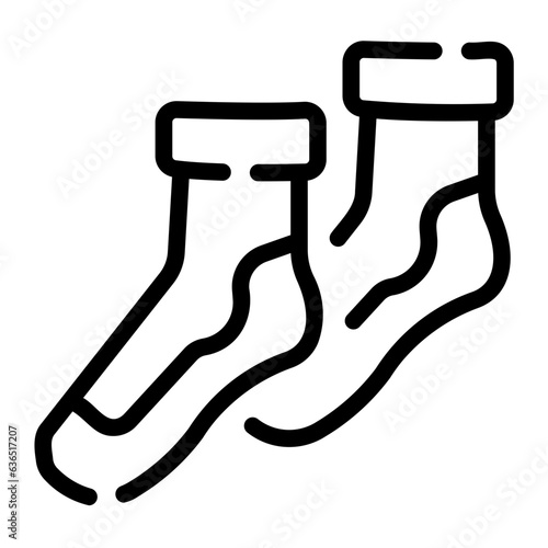 socks Line Icon