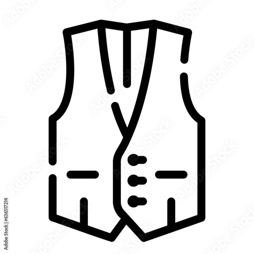 waistcoat Line Icon