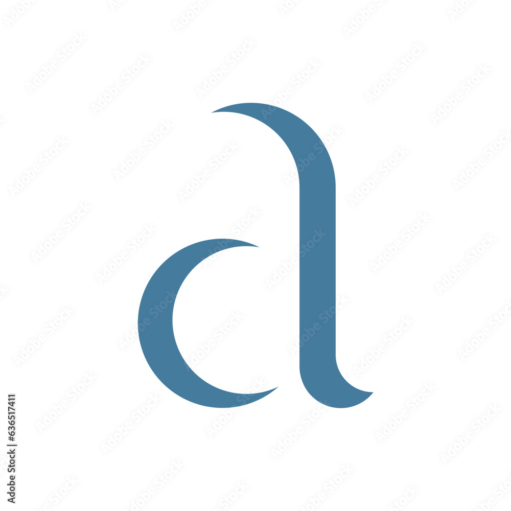 Obraz premium Monogram design vector logo. Monogram initial letter mark A logo design. Monogram design vector logo. Monogram initial letter mark A logo design simple A monogram