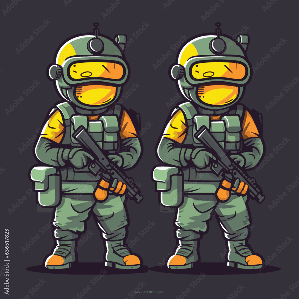 Vibrant Pop Art Gaming Soldier: Military Hero , Gaming Soldiers , Mascot style Vibrant Pop Art Gaming Soldier: Military Hero , Gaming Soldiers , Mascot style