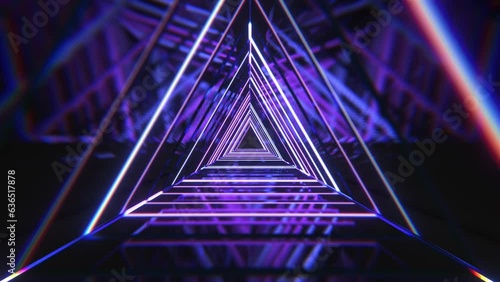 Ping Triangle Tunnel Seamless VJ Loop photo