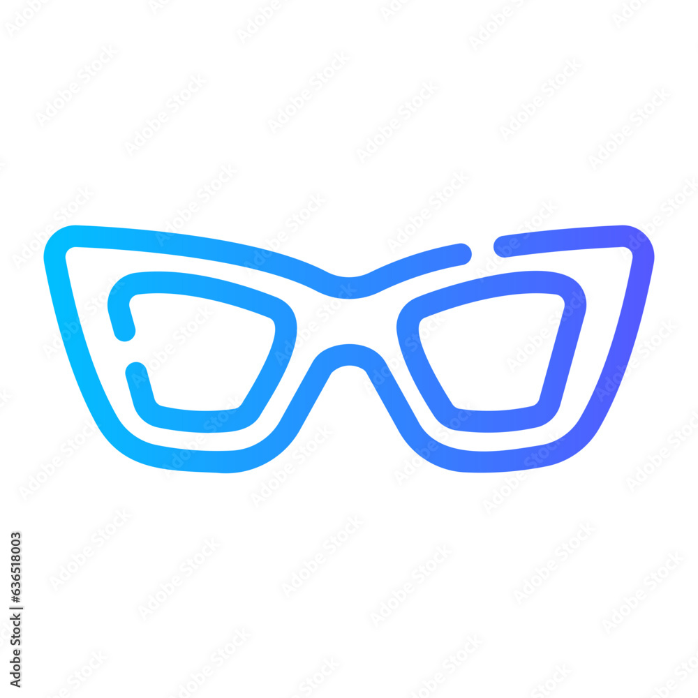 glasses Line Gradient Icon glasses Line Gradient Icon