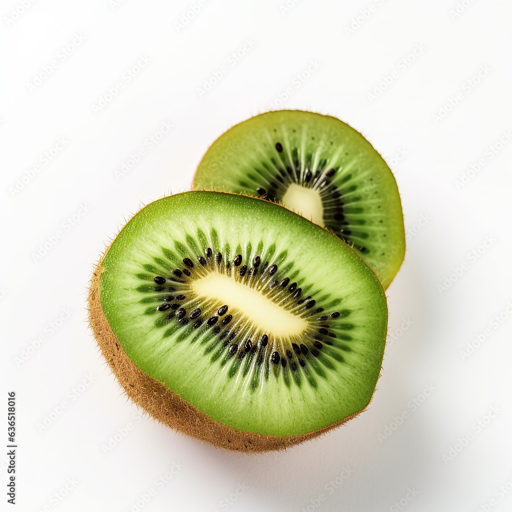 ai generated illustrution kiwi fruit isolated on white background. ai generated illustrution kiwi fruit isolated on white background.