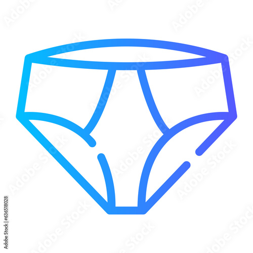 underware Line Gradient Icon