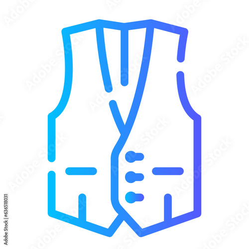 waistcoat Line Gradient Icon