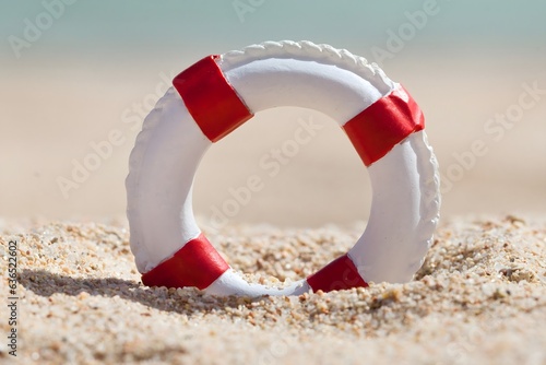 фотографія Close-up Of Miniature Lifebuoy