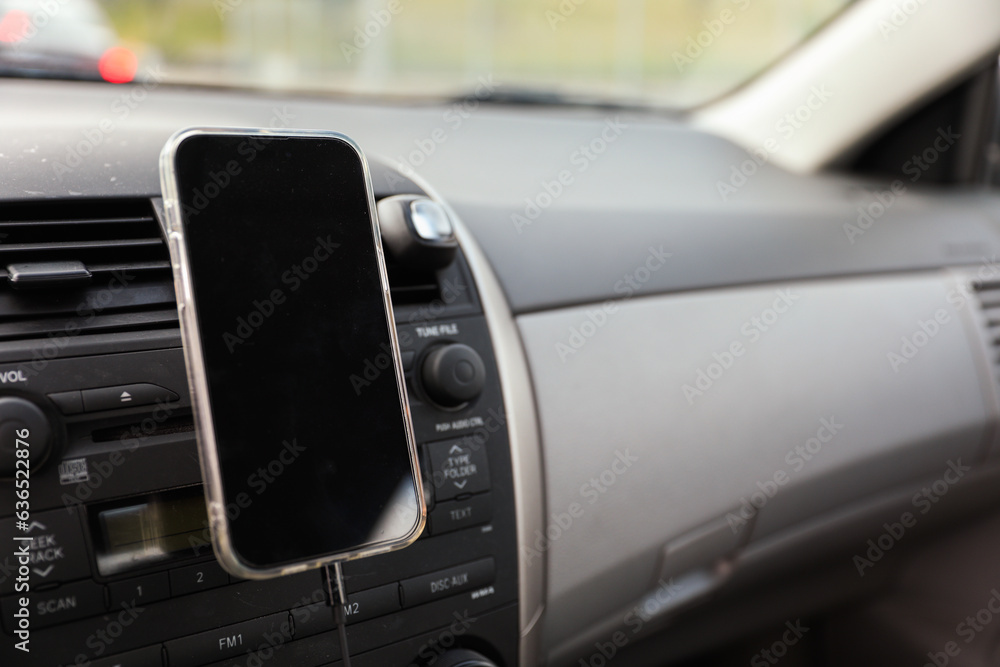 black phone screen mock, reflecting modern disconnection, tech dependency and virtual void