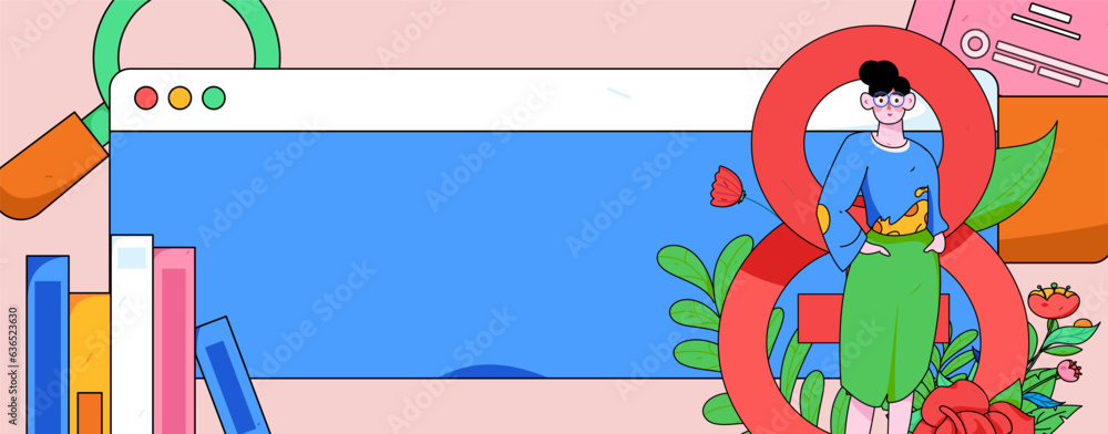 Fototapeta premium 3.12 International Women's Day professional women flat character vector concept operation hand drawn illustration 