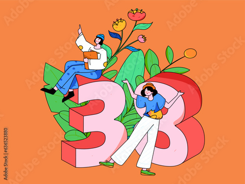 3.12 International Women's Day professional women flat character vector concept operation hand drawn illustration  © Lyn Lee