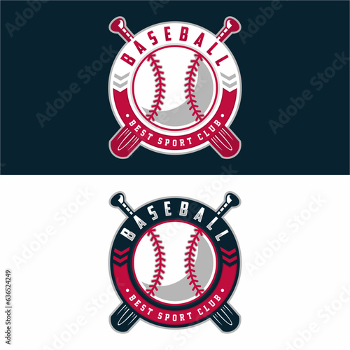 baseball vector mascot logo design with modern illustration concept style for badge, emblem and tshirt printing. baseball emblem illustration for sport team.