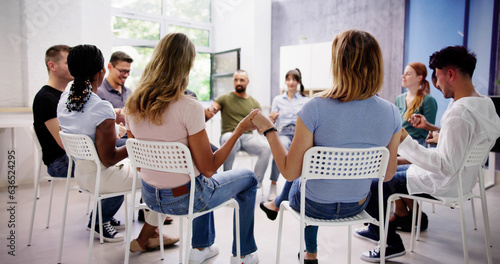 Cuadro en lienzo African Team Motivational Spirit Team Meeting Holding