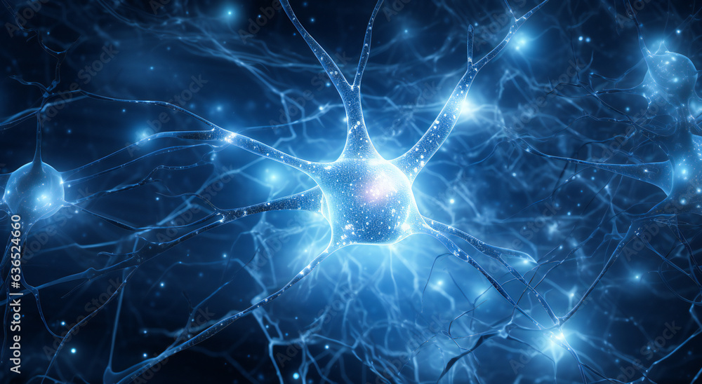 Neural system concept illustration Neural system concept illustration