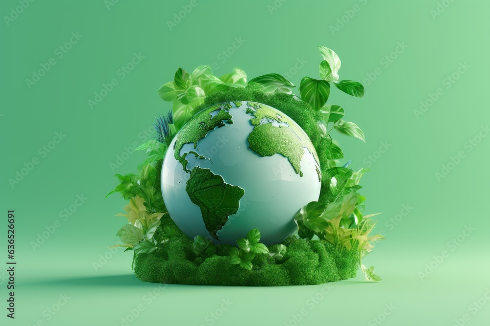 Eco Friendly Planet Earth Background, Save the World, Earth day, Environment Day. Generative AI Eco Friendly Planet Earth Background, Save the World, Earth day, Environment Day. Generative AI