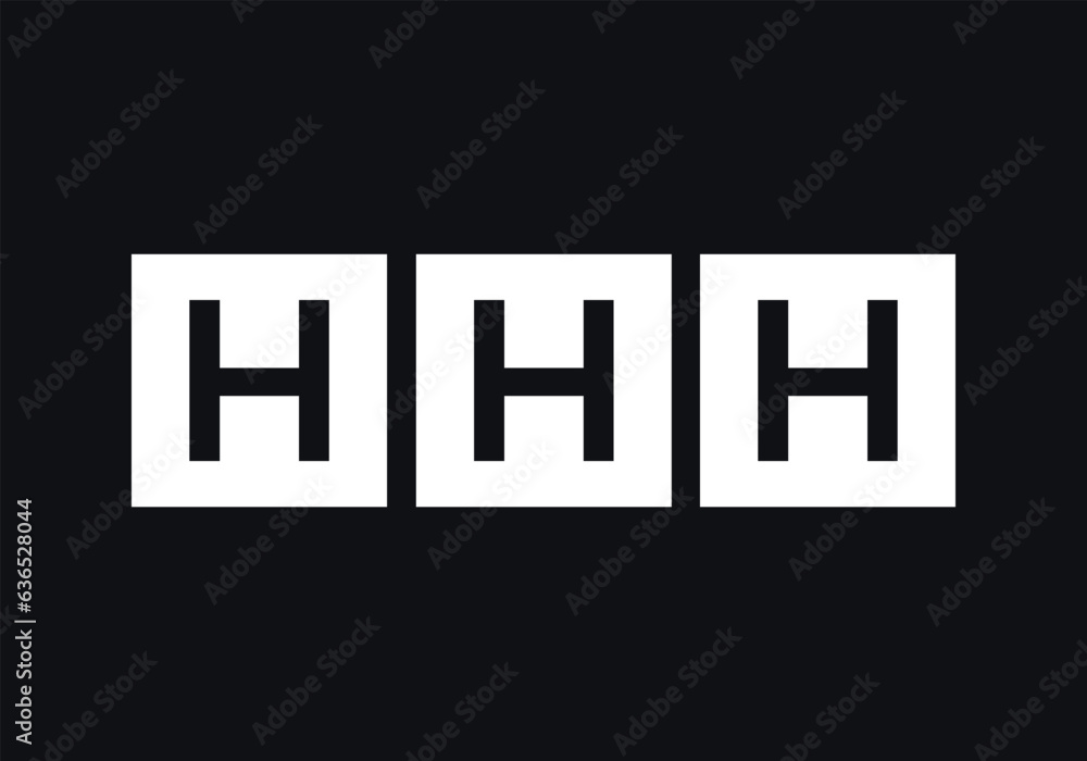 Triple letter square logo design, multi Letter box symbol vector. iconic letter logo. square letter symbol. lettering monogram Triple letter square logo design, multi Letter box symbol vector. iconic letter logo. square letter symbol. lettering monogram