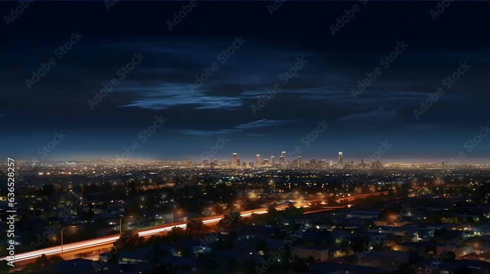 Landscape night view Made with Generative AI