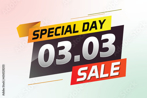 	
special day 03 03 word concept vector illustration with megaphone and 3d style, landing page, template, ui, web, mobile app, poster, banner, flyer, background, gift card, coupon, label, wallpaper