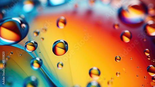 Oil with Water Colorful Abstract Background photo