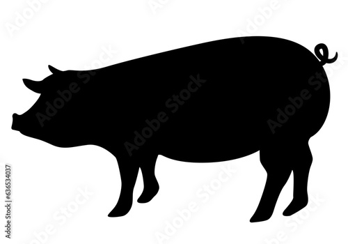 豚のシルエット（畜産）