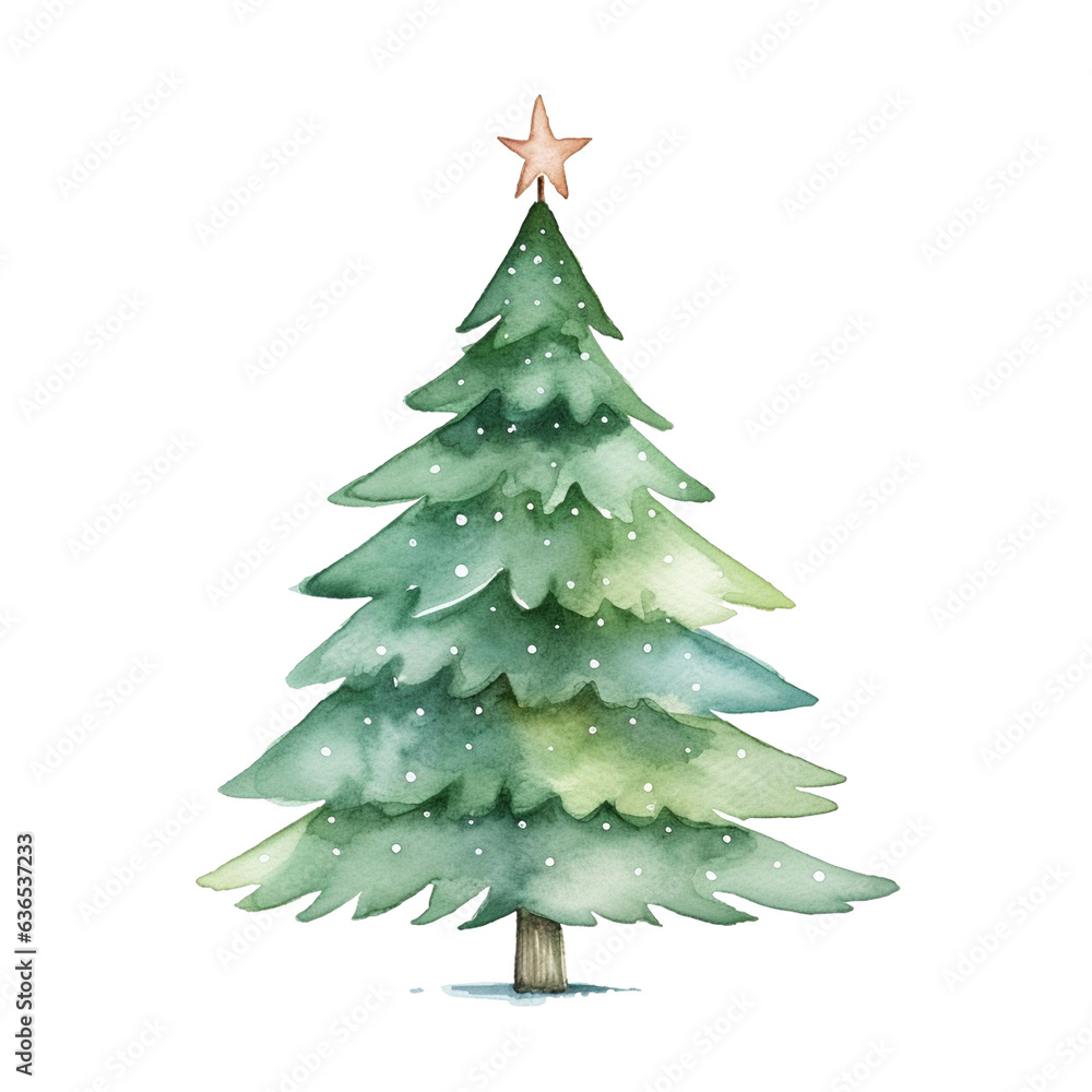 christmas tree illustration for the Christmas festival christmas tree illustration for the Christmas festival