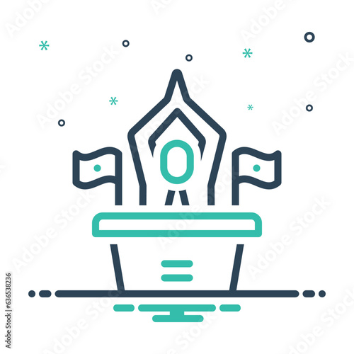 Mix icon for politics 