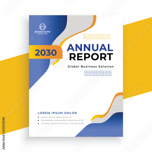 creative  annual report business flyer template