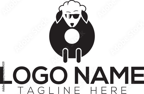 Letter O sheep logo