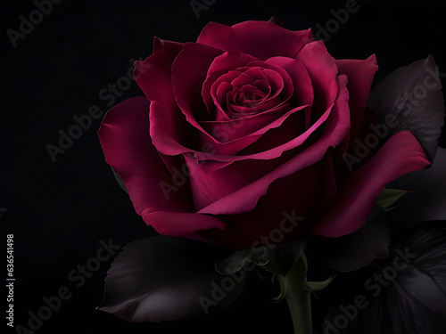 Rose dark background