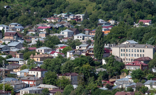 City within a city, summer. View from above.