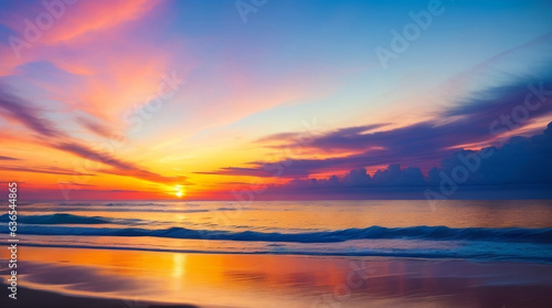Sunset Serenity: Mesmerizing Beachscape Bathed in Colors © The Wild Photography