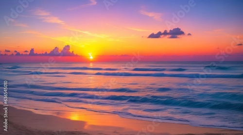 Sunset Serenity: Mesmerizing Beachscape Bathed in Colors © The Wild Photography