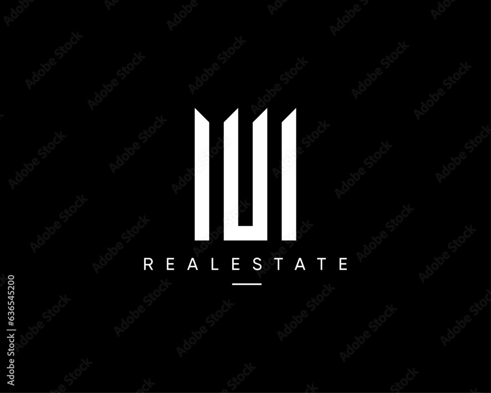 Building logo. Real estate, architecture, construction, apartment, property, cityscape, skyscraper, planning and structure vector design symbol.