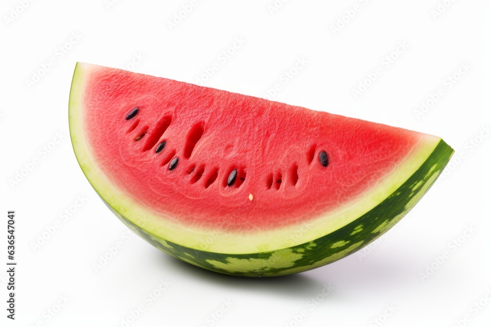 Slice of fresh watermelon isolated on white background Slice of fresh watermelon isolated on white background