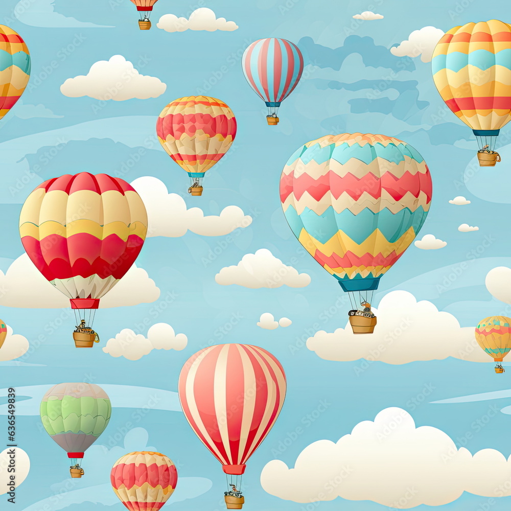 Obraz premium Seamless Pattern of balloon