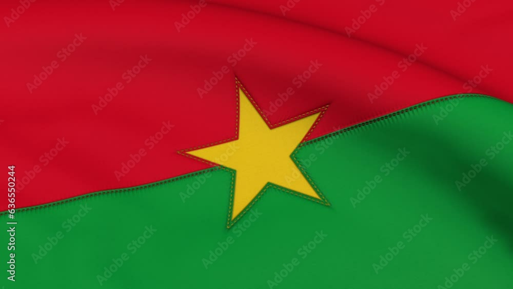 Burkina Faso Flag Loop Background Burkina Faso Flag Loop Background