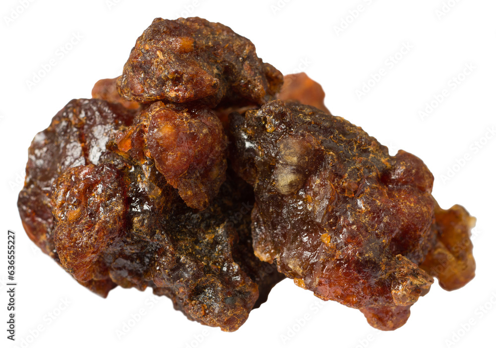 Myrrh resin isolated on white background. Myrrh resin isolated on white background.