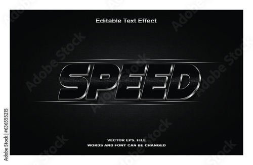 Speed 3d text effect. editable text effect premium vectors. Speed 3D editable text effect template. Fast speed 3d text effect. editable text effect premium vectors