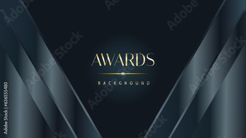 Awarding the nomination ceremony luxury black wavy background. Wedding entertainment night. Elegant luxury shine modern template certificate.