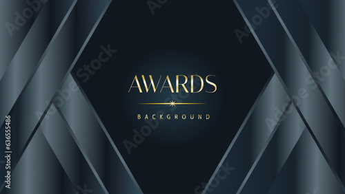 Awarding the nomination ceremony luxury black wavy background. Wedding entertainment night. Elegant luxury shine modern template certificate.