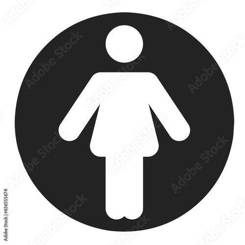 female icon, for female only sign, symbol 