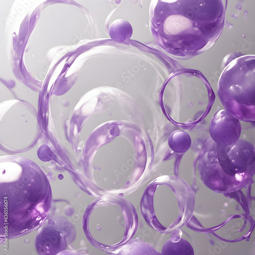 cristal bubbles a soft purpple palette